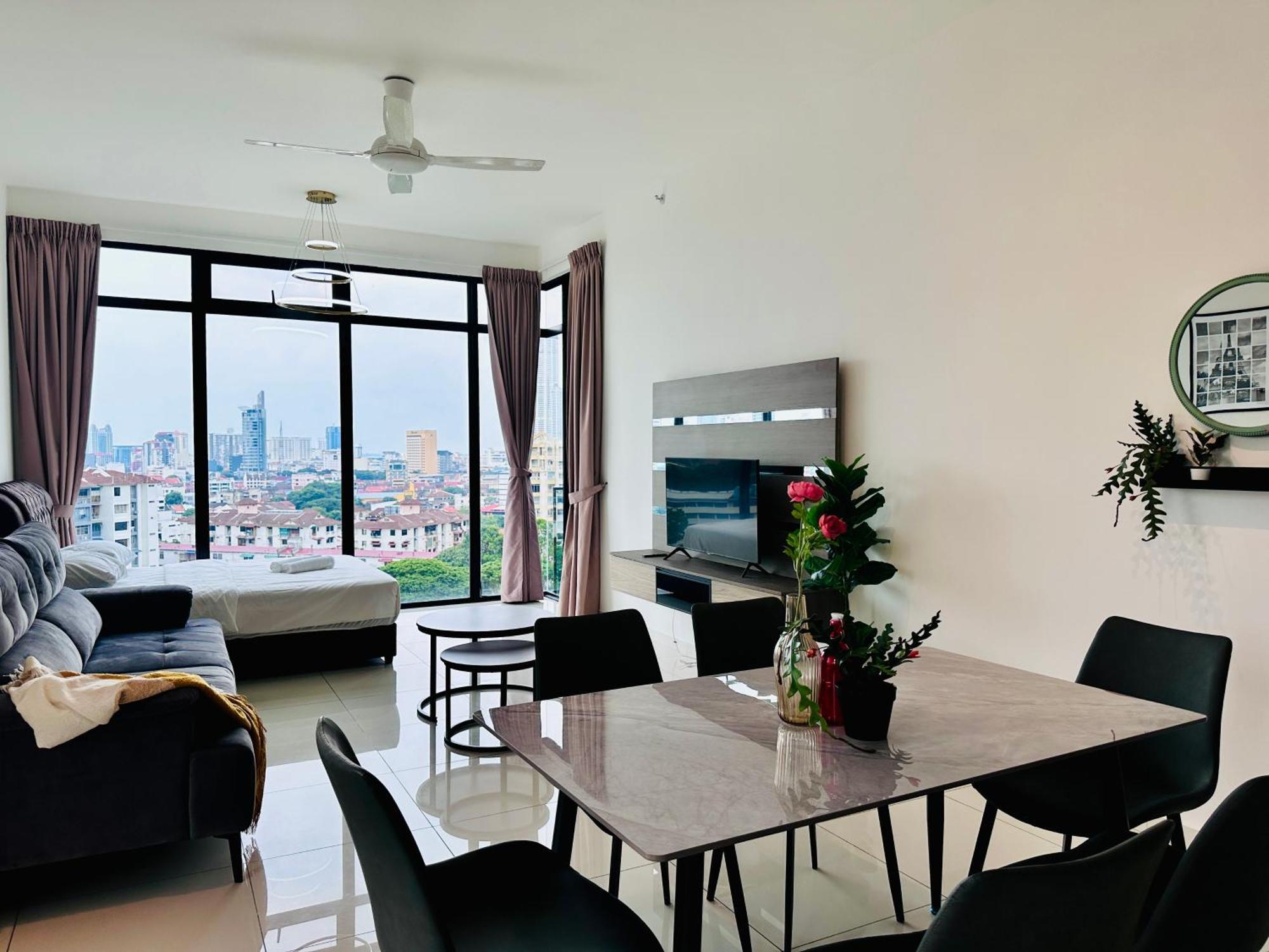 New Georgetown Instagramable 2Br Homestay For 10Pax 无敌美景两房民宿 Beacon Executive Suite Exterior photo