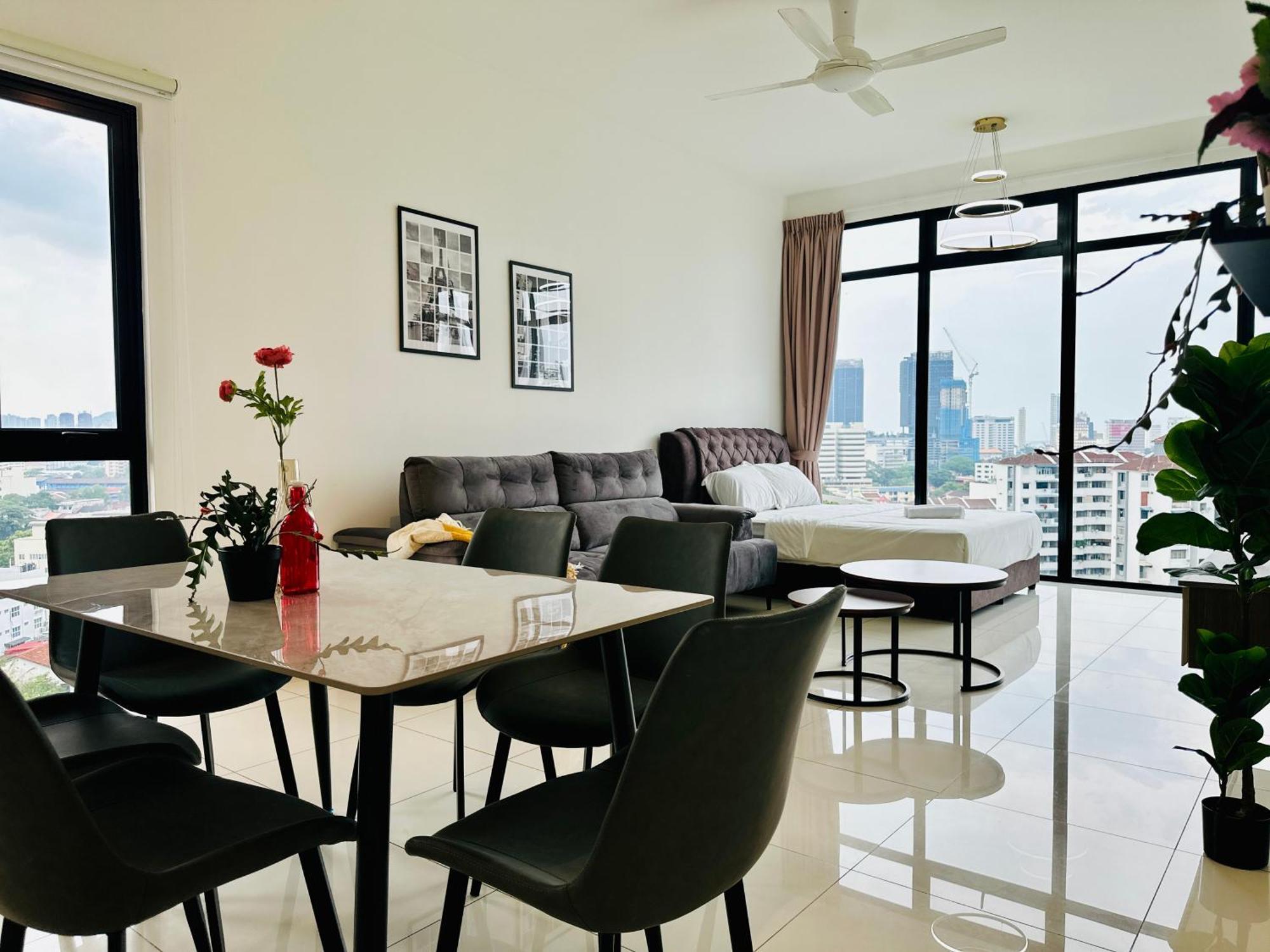 New Georgetown Instagramable 2Br Homestay For 10Pax 无敌美景两房民宿 Beacon Executive Suite Exterior photo