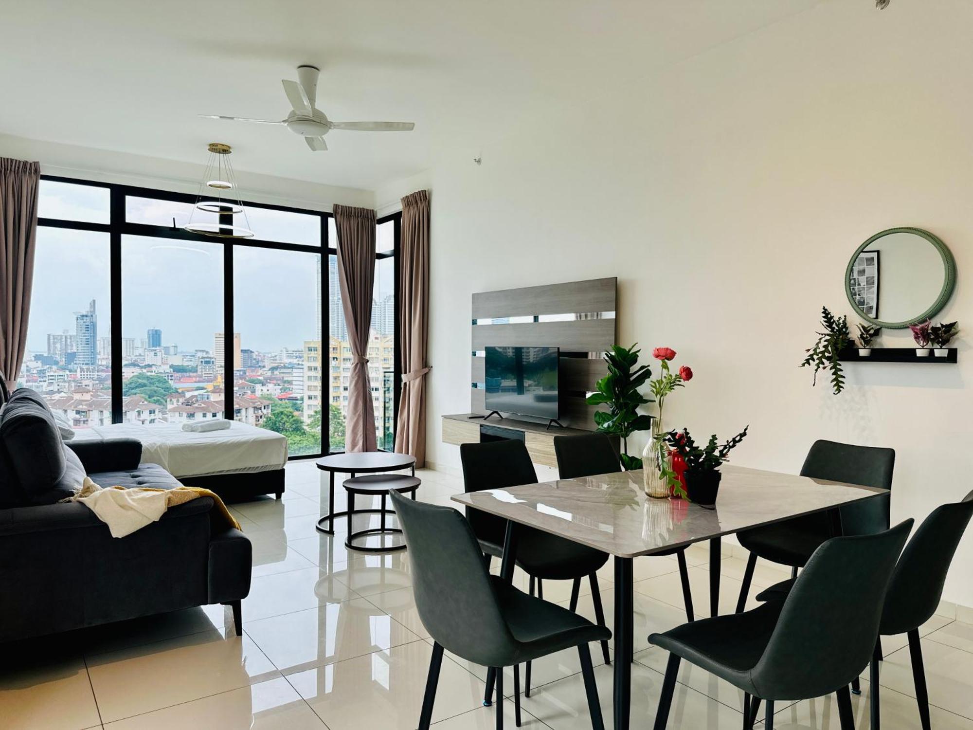 New Georgetown Instagramable 2Br Homestay For 10Pax 无敌美景两房民宿 Beacon Executive Suite Exterior photo