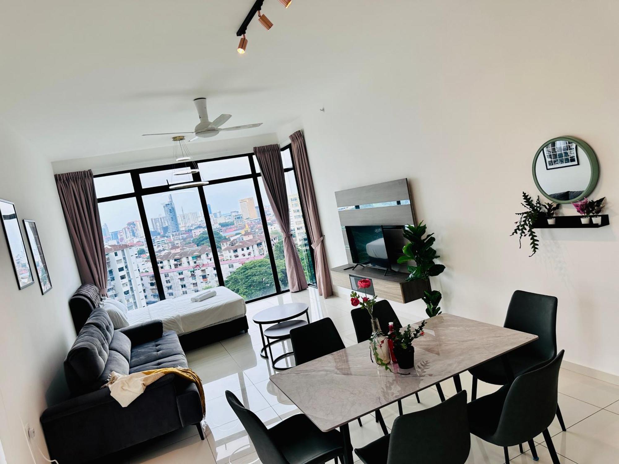 New Georgetown Instagramable 2Br Homestay For 10Pax 无敌美景两房民宿 Beacon Executive Suite Exterior photo